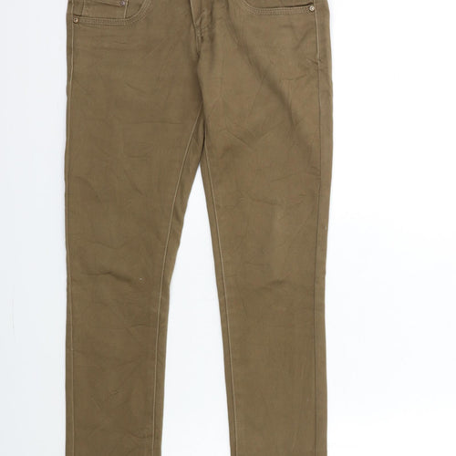 Toxik3 Womens Brown  Denim Skinny Jeans Size 6 L28 in