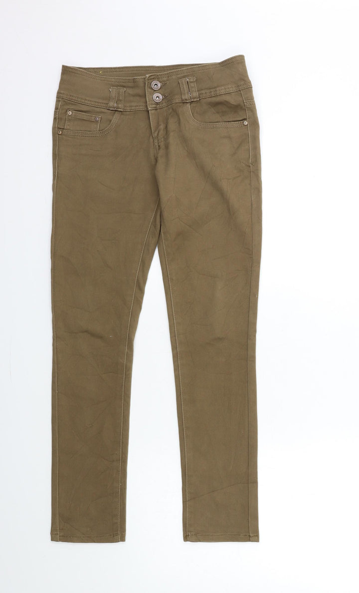 Toxik3 Womens Brown Denim Skinny Jeans Size 6 L28 in