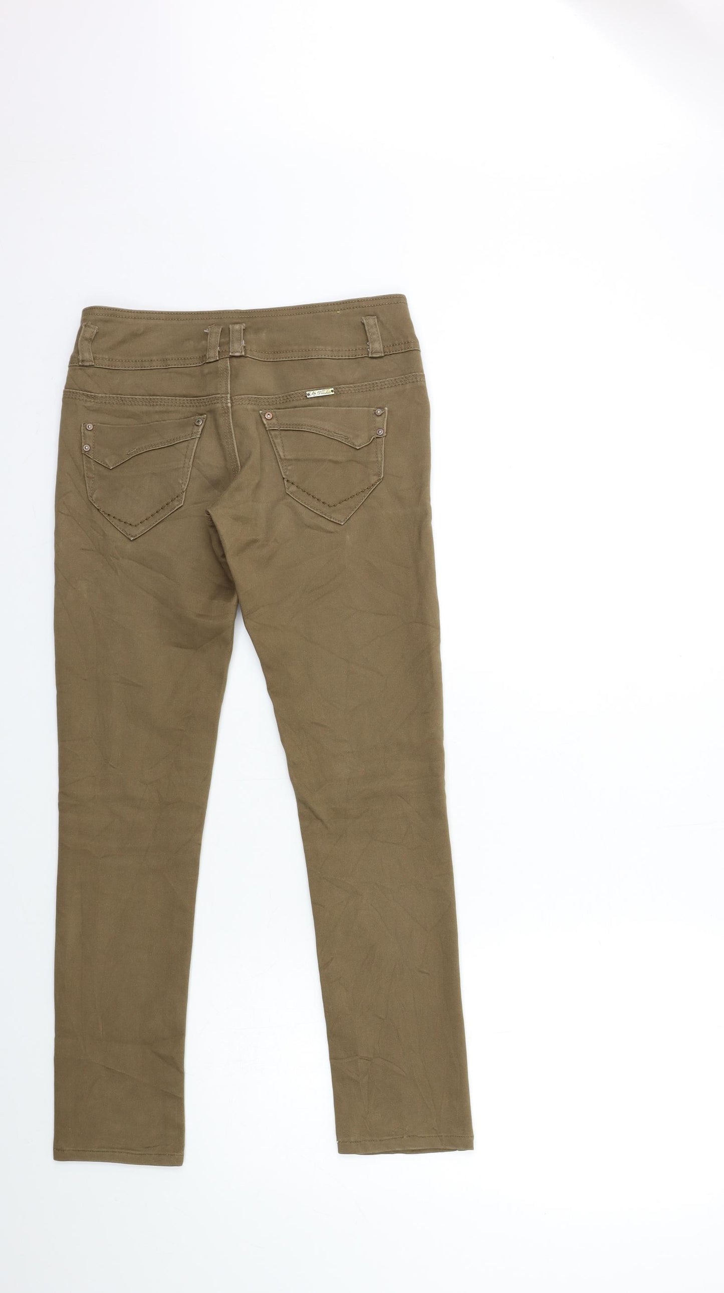 Toxik3 Womens Brown  Denim Skinny Jeans Size 6 L28 in