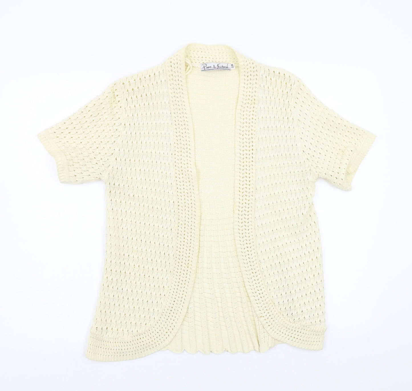 pure and natural Womens Beige   Cardigan Jumper Size S  - size s/m