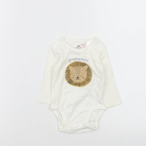 H&M Baby White   Babygrow One-Piece Size 0-3 Months