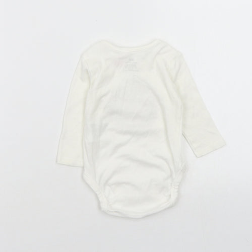 H&M Baby White   Babygrow One-Piece Size 0-3 Months