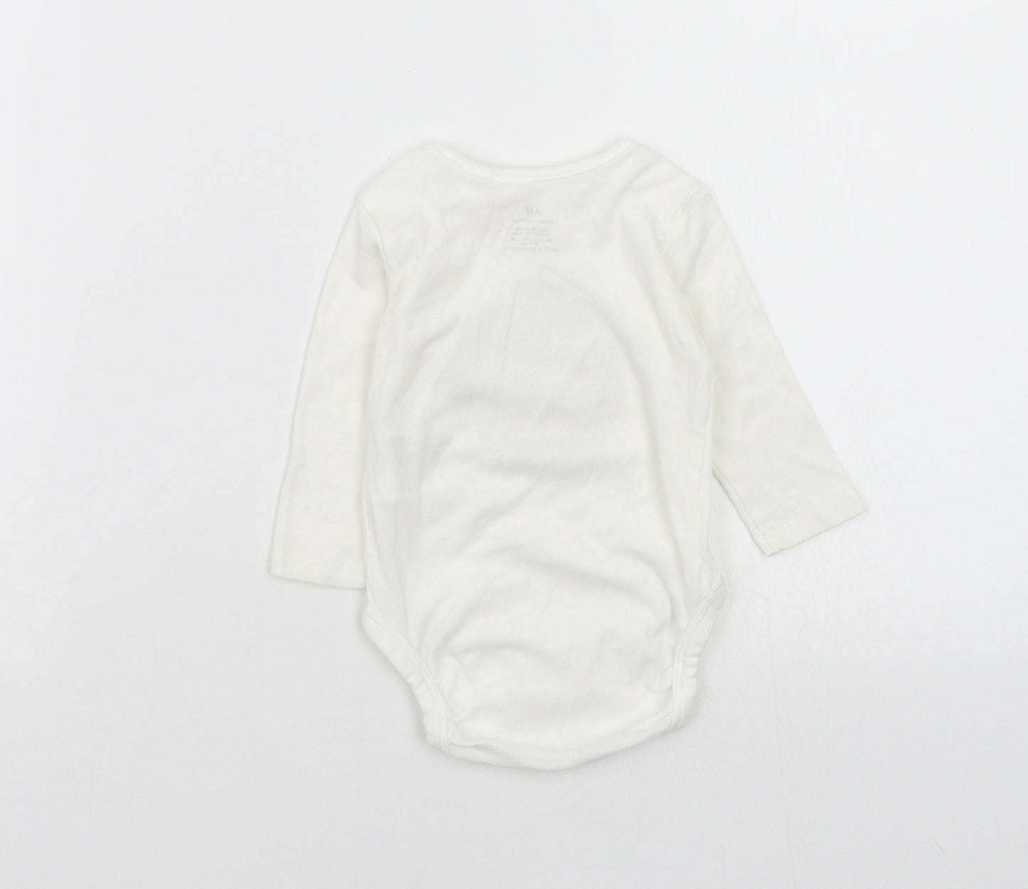 H&M Baby White   Babygrow One-Piece Size 0-3 Months