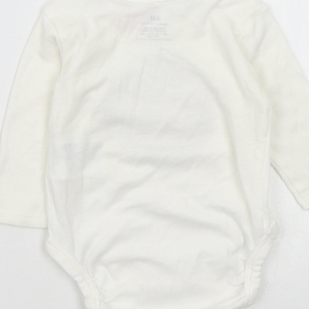 H&M Baby White   Babygrow One-Piece Size 0-3 Months