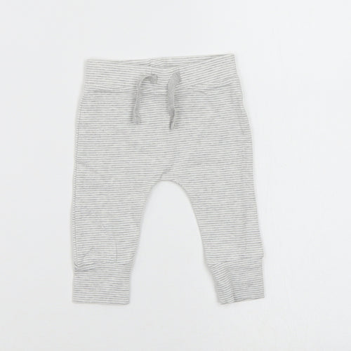 Asda George Girls Multicoloured Striped  Jogger Trousers Size 0-3 Months