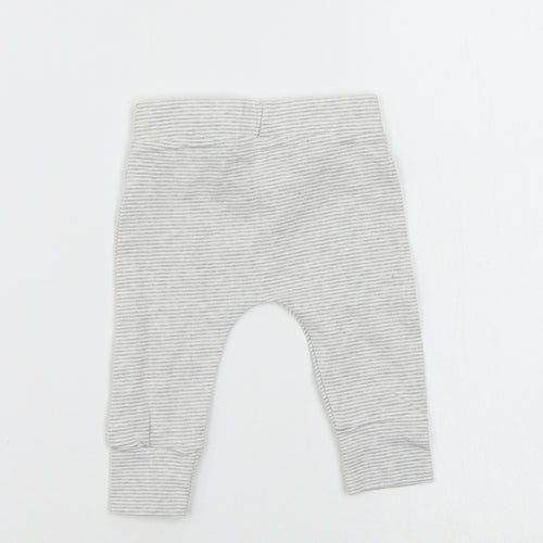 Asda George Girls Multicoloured Striped  Jogger Trousers Size 0-3 Months
