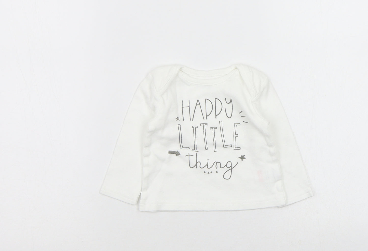 Studio Baby White   Basic T-Shirt Size 0-3 Months