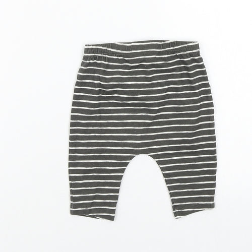 TU Girls Multicoloured Striped  Jogger Trousers Size 0-3 Months  - leggings