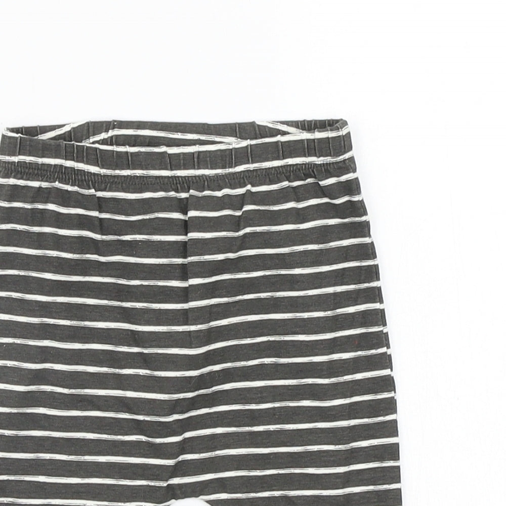 TU Girls Multicoloured Striped  Jogger Trousers Size 0-3 Months  - leggings