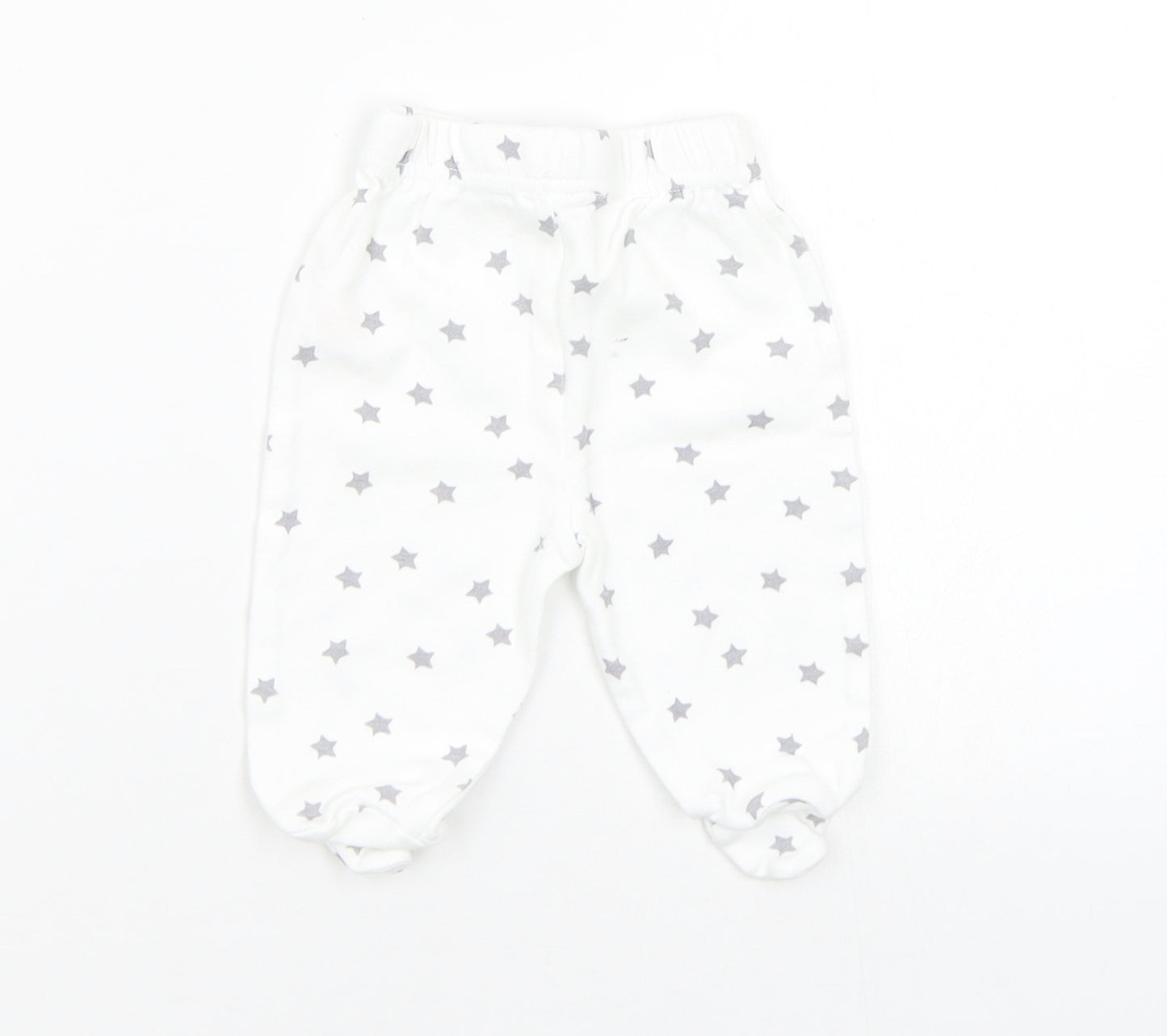 Studio Baby White   Jogger Trousers Size 0-3 Months