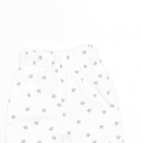 Studio Baby White   Jogger Trousers Size 0-3 Months