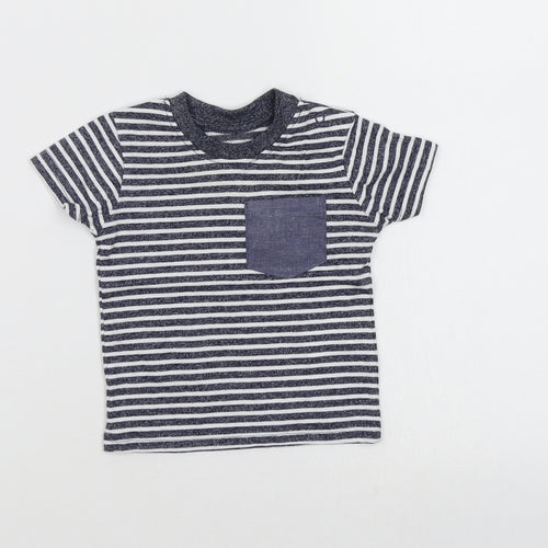 Primark Boys Multicoloured Striped  Basic T-Shirt Size 0-3 Months