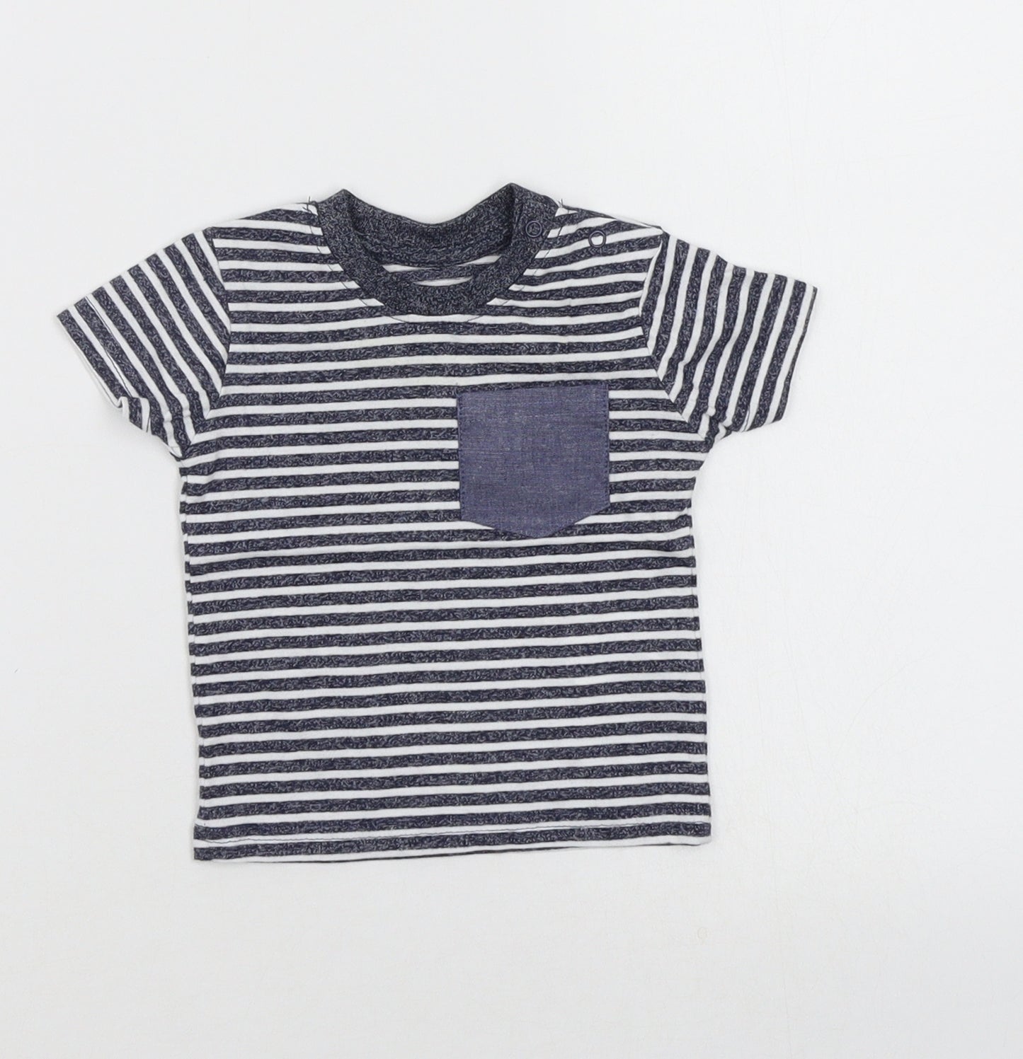 Primark Boys Multicoloured Striped  Basic T-Shirt Size 0-3 Months