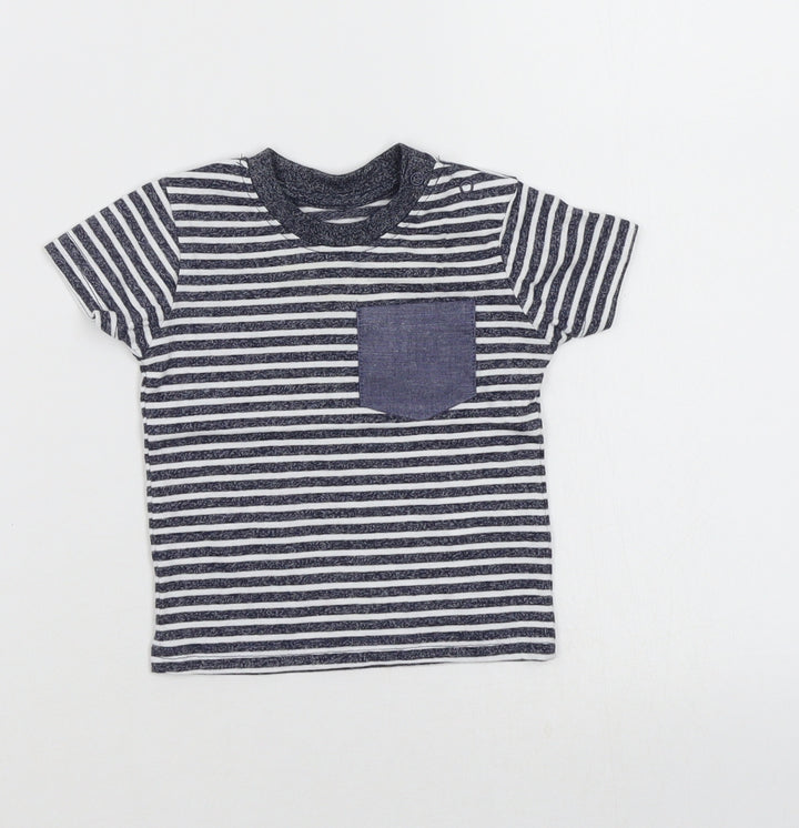 Primark Boys Multicoloured Striped  Basic T-Shirt Size 0-3 Months