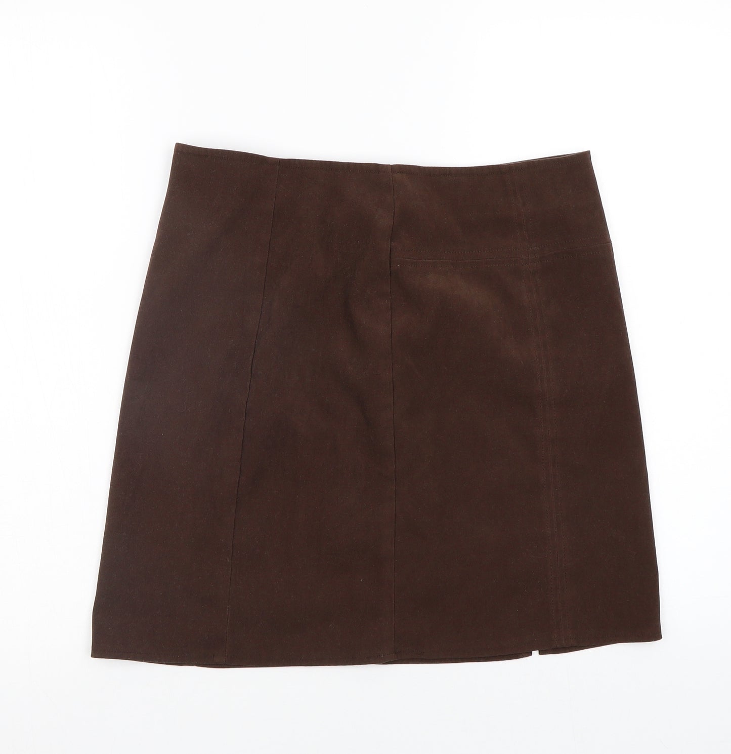Essentials Womens Brown   Flare Skirt Size 14