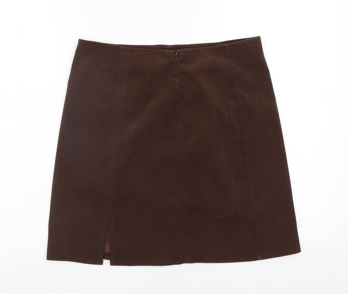 Essentials Womens Brown   Flare Skirt Size 14