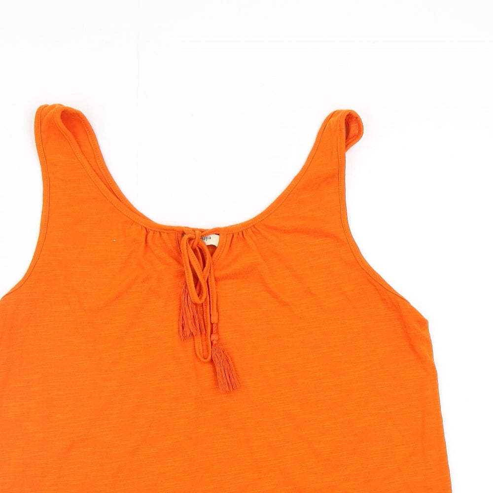 Papaya Womens Orange   Basic Tank Size 14