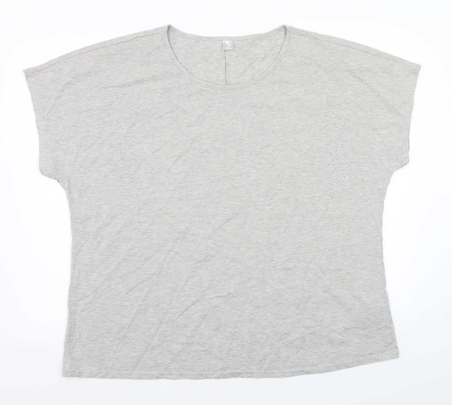 Preworn Womens Grey   Basic T-Shirt Size 26