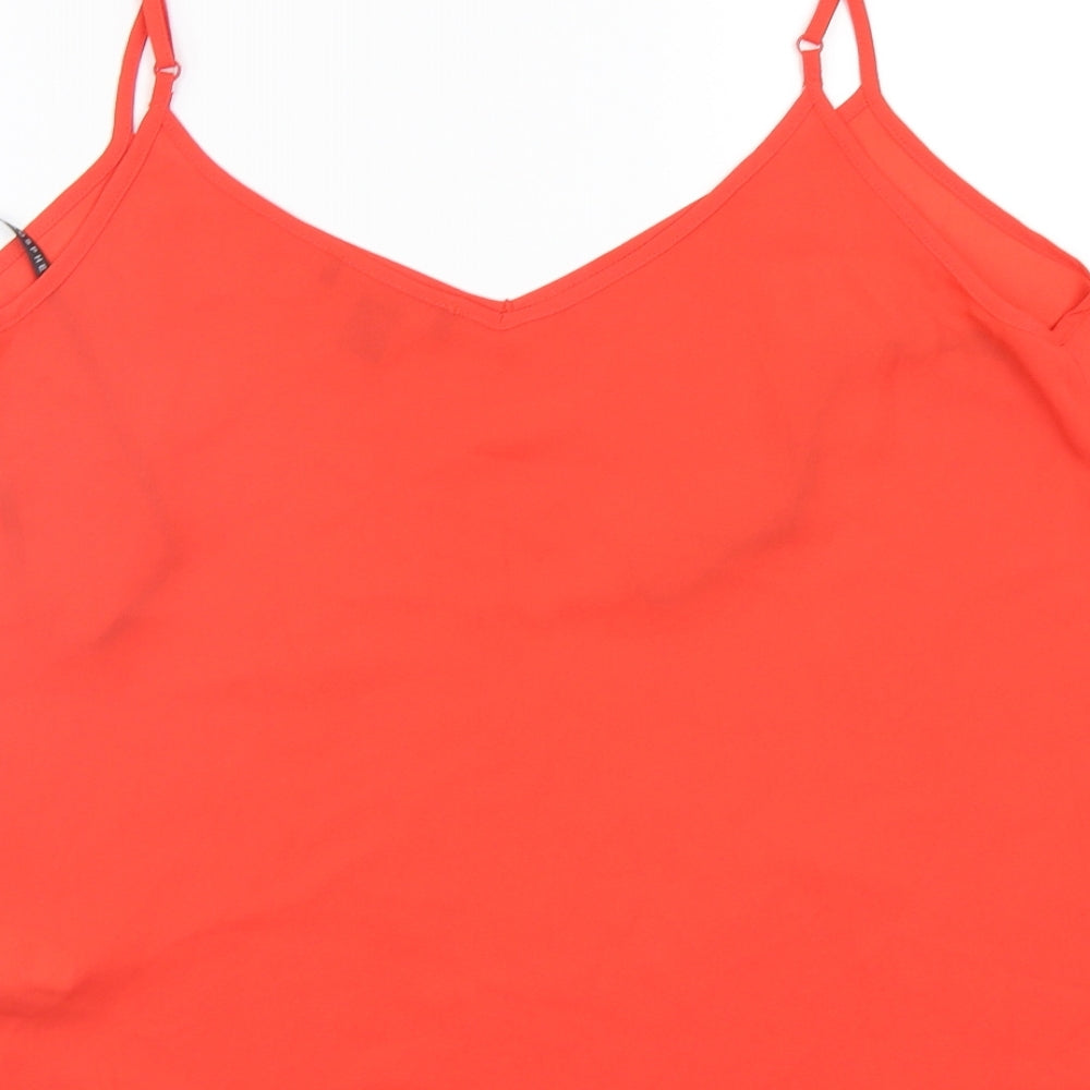 Primark Womens Red   Camisole T-Shirt Size 16