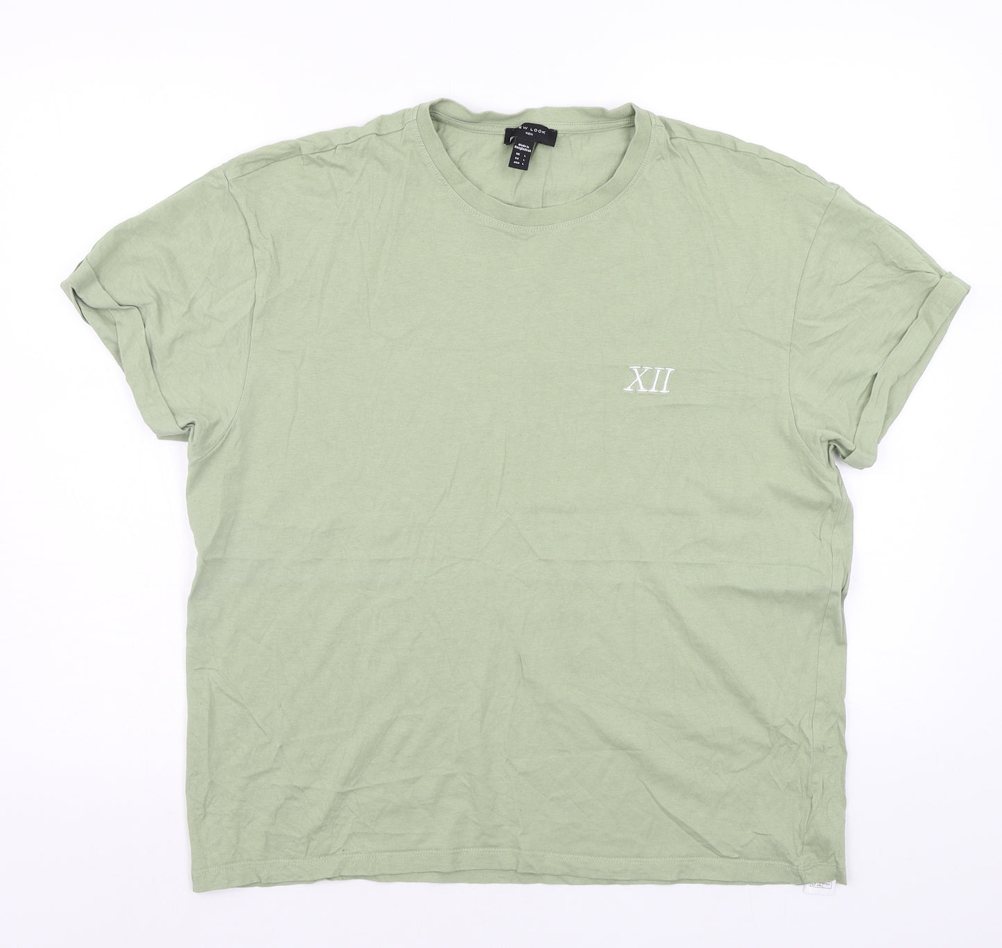 new look men Mens Green    T-Shirt Size L