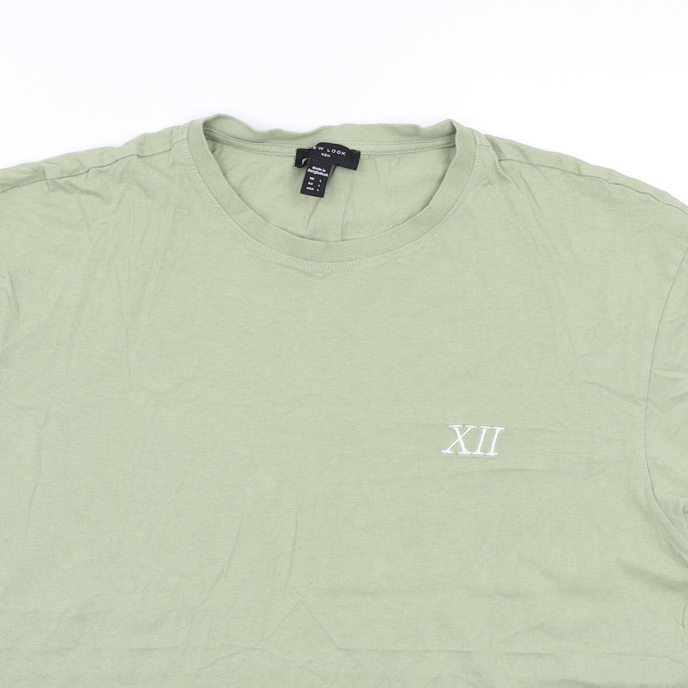 new look men Mens Green    T-Shirt Size L