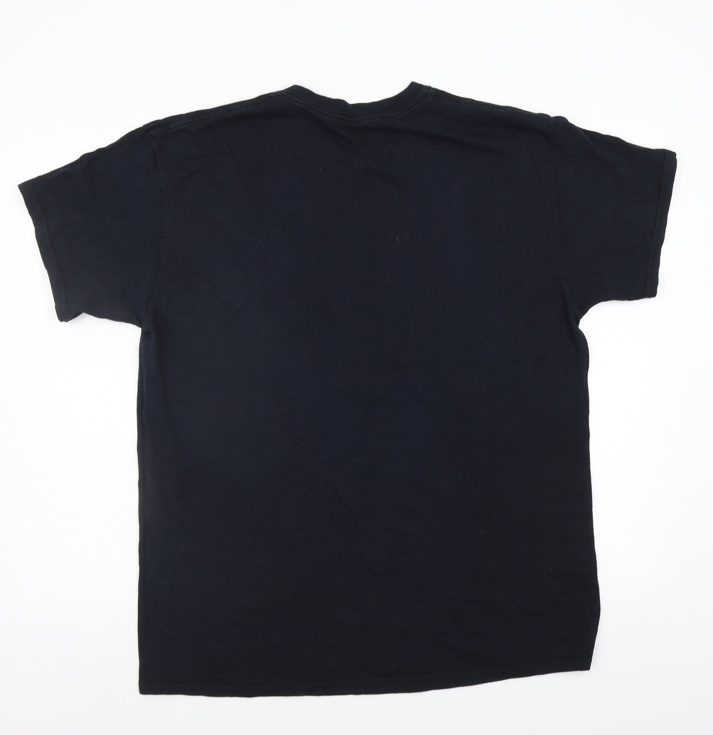 Gildan Mens Blue    T-Shirt Size L