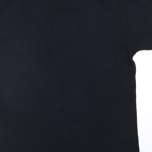 Gildan Mens Blue    T-Shirt Size L