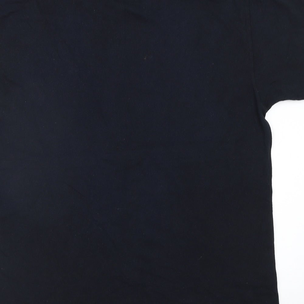 Gildan Mens Blue    T-Shirt Size L