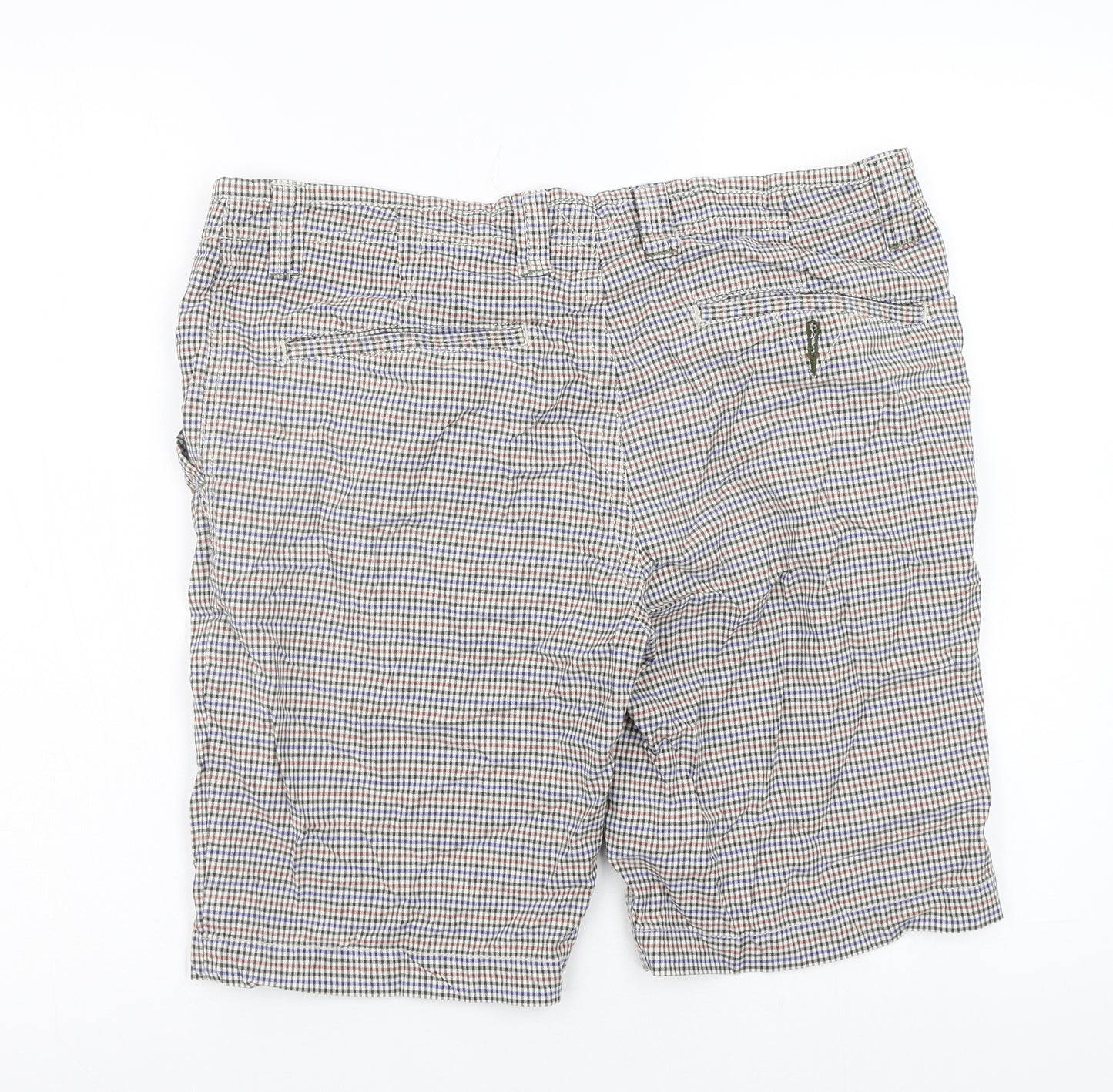 White Stuff Mens Multicoloured Check  Chino Shorts Size 32 in
