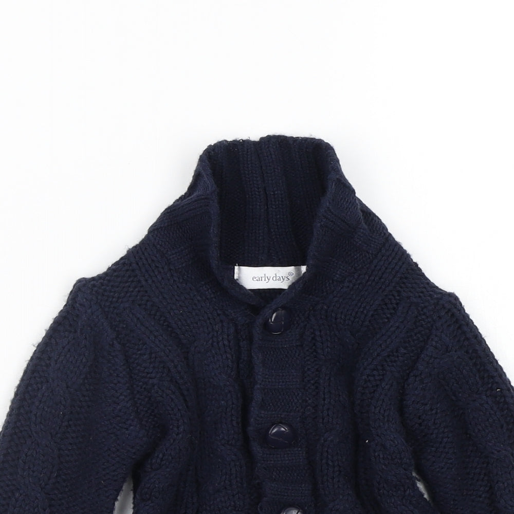 early days Boys Blue   Cape Jumper Size 12-18 Months