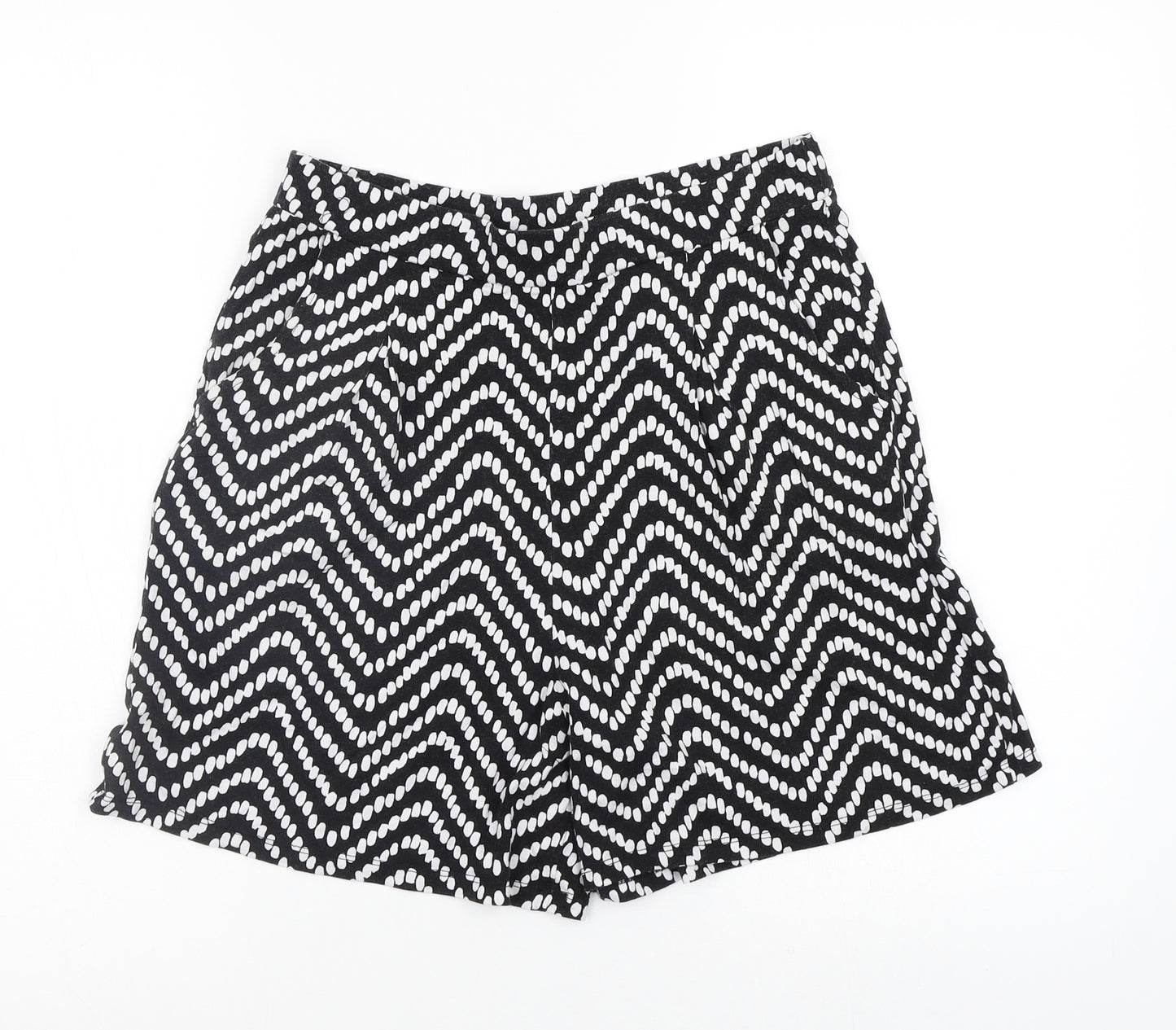 TU Womens Multicoloured Geometric  Hot Pants Shorts Size 12 - stretch waistband