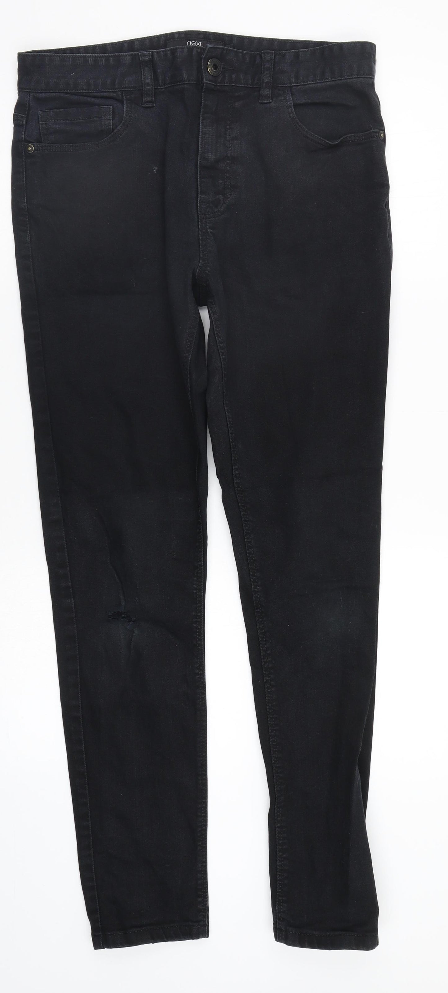 NEXT Mens Black   Skinny Jeans Size 32 in L31 in