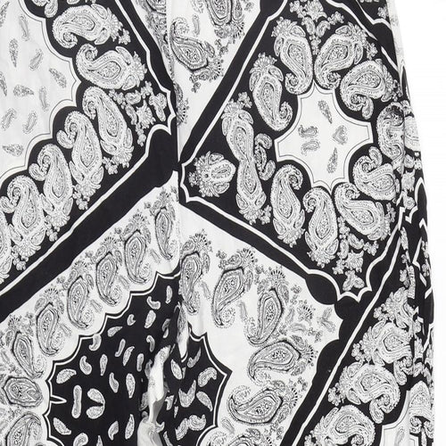 Select Womens Multicoloured Geometric  Trousers  Size 14 L28 in