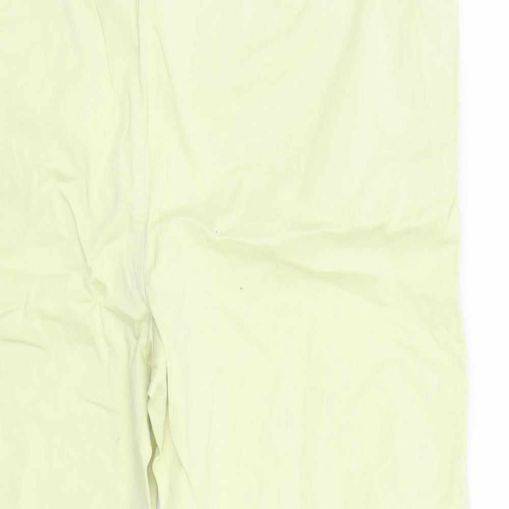 M&S Womens Yellow   Capri Trousers Size 16 L20 in