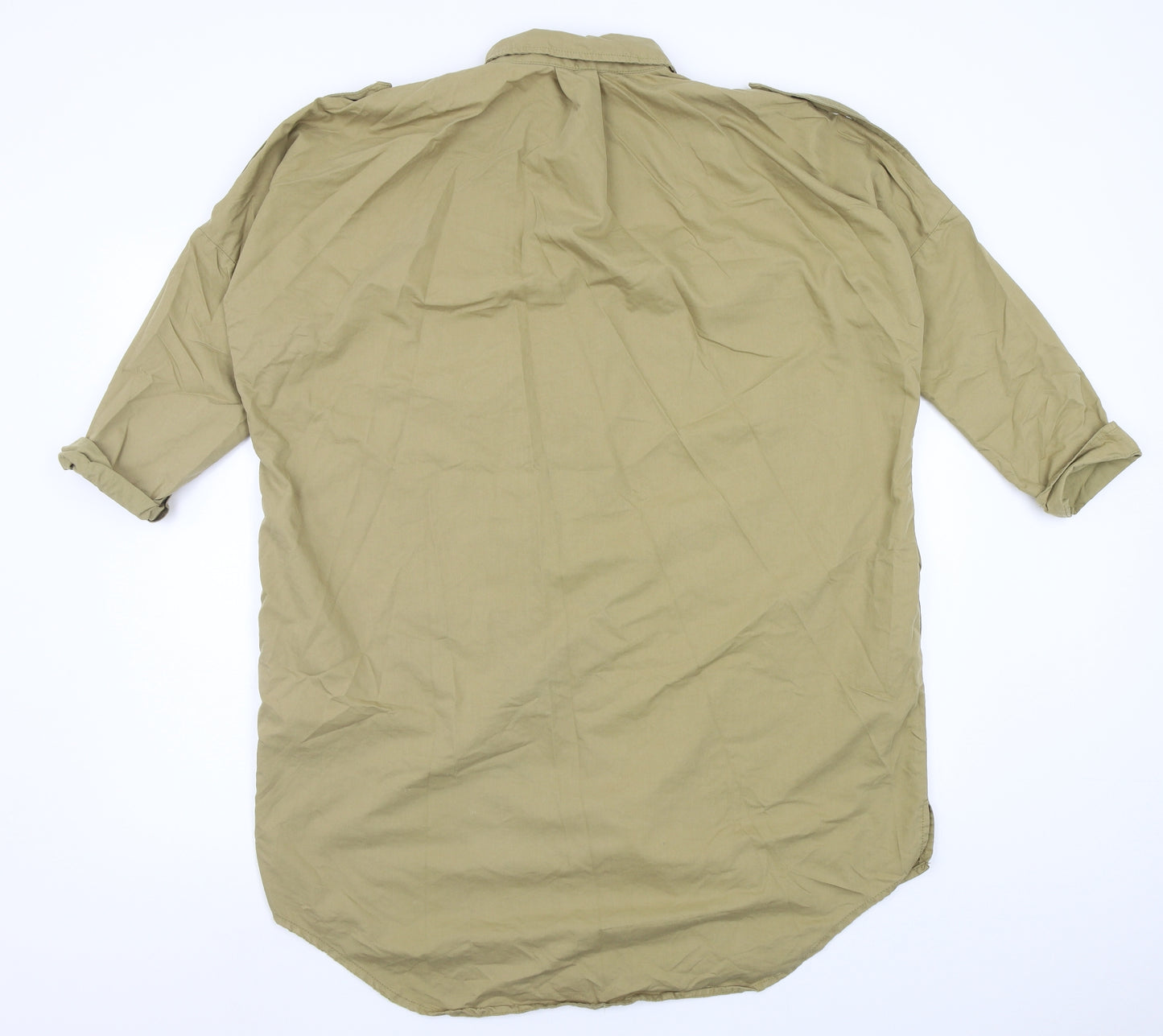 Zara Womens Beige   Shirt Dress  Size M