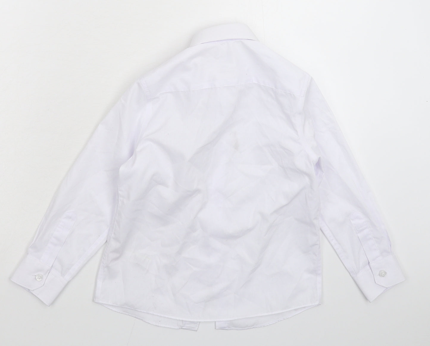 Marks and Spencer Boys White   Basic Button-Up Size 5-6 Years  - School