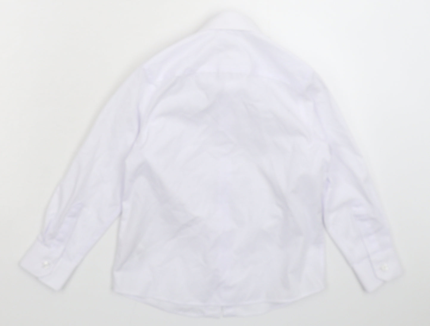 Marks and Spencer Boys White   Basic Button-Up Size 5-6 Years  - School