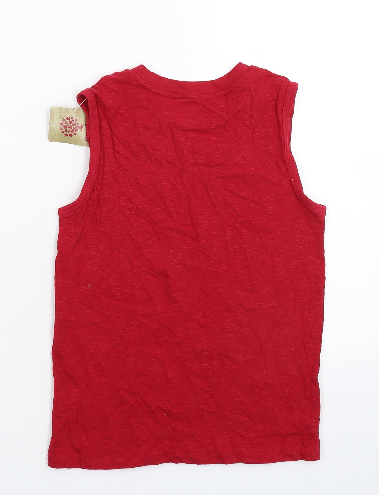 Canadiana Boys Red   Basic Tank Size 7-8 Years