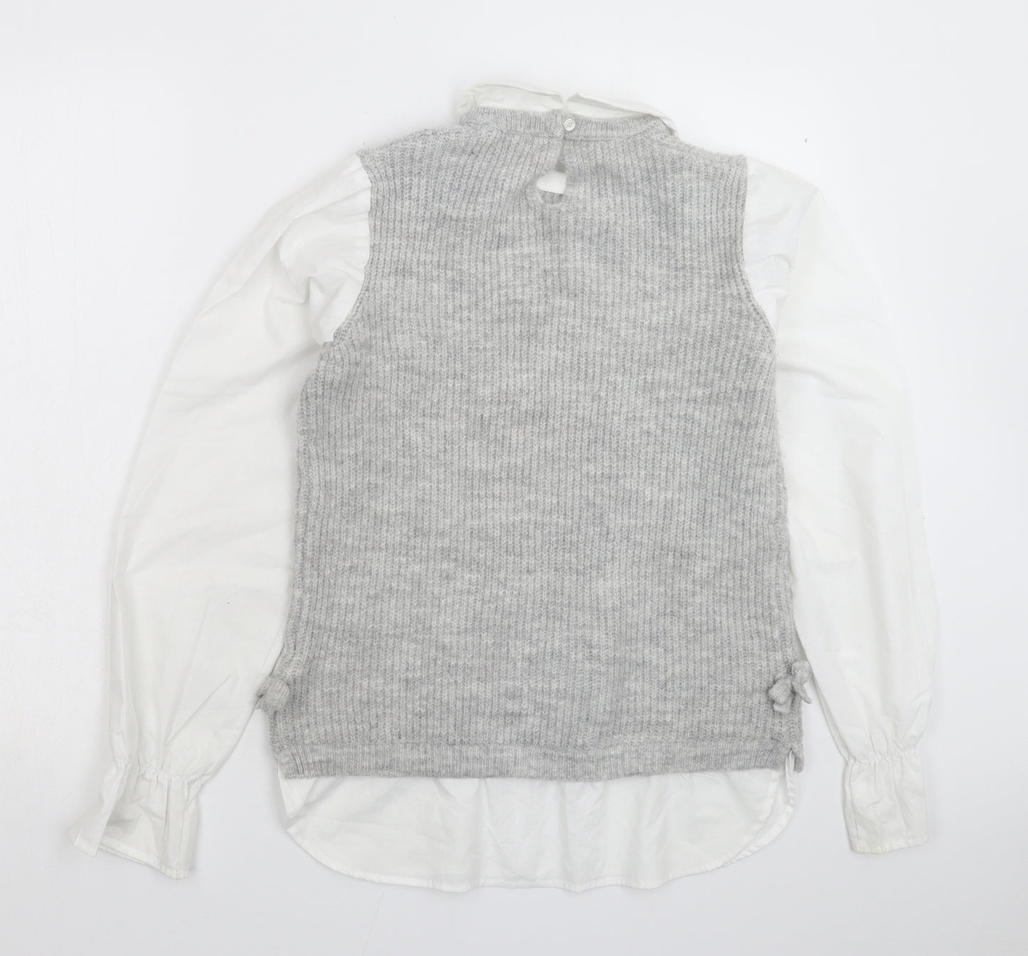 Primark Girls Grey  Knit Pullover Jumper Size 13-14 Years