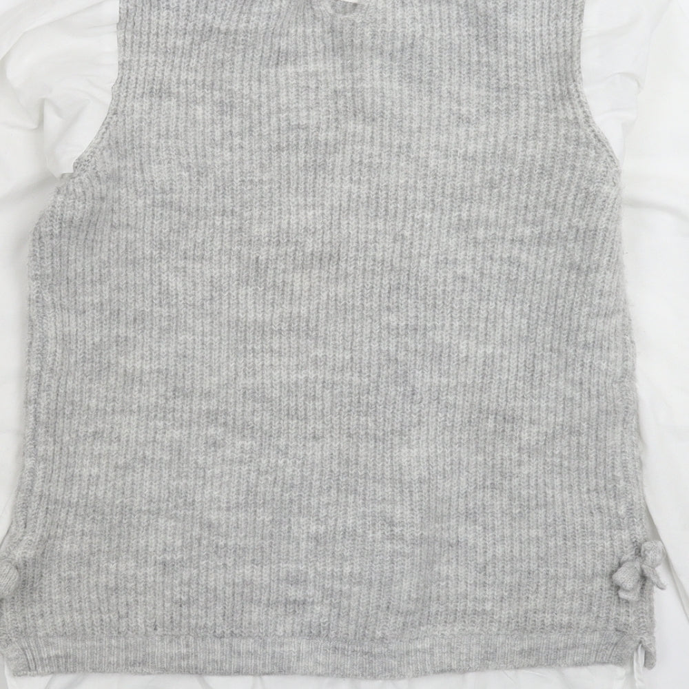 Primark Girls Grey  Knit Pullover Jumper Size 13-14 Years