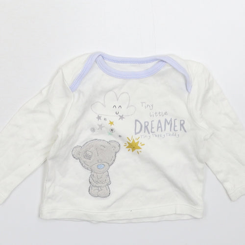Me To You Baby White   Basic T-Shirt Size 3-6 Months