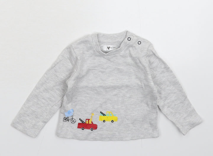Very Baby Grey   Basic T-Shirt Size 3-6 Months
