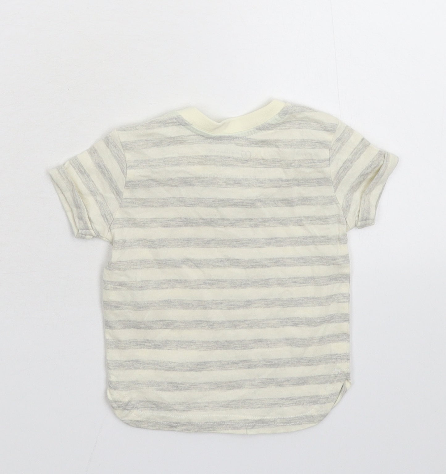 Primark Baby Grey Striped  Basic T-Shirt Size 3-6 Months