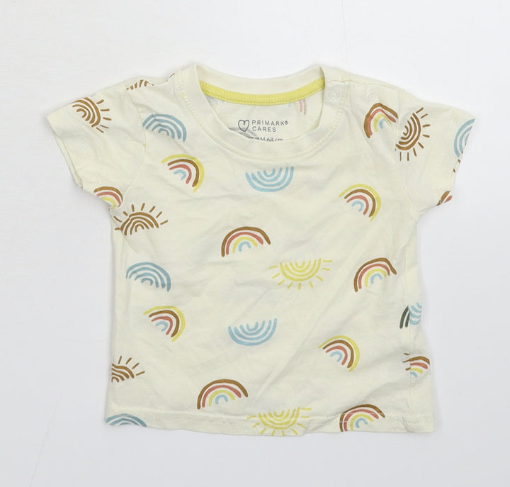 Primark Baby Yellow Basic T-Shirt Size 3-6 Months