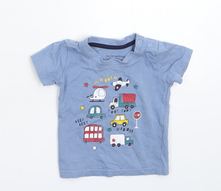 Primark Baby Blue Basic T-Shirt Size 3-6 Months