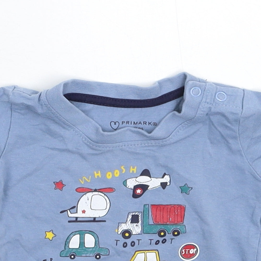 Primark Baby Blue   Basic T-Shirt Size 3-6 Months