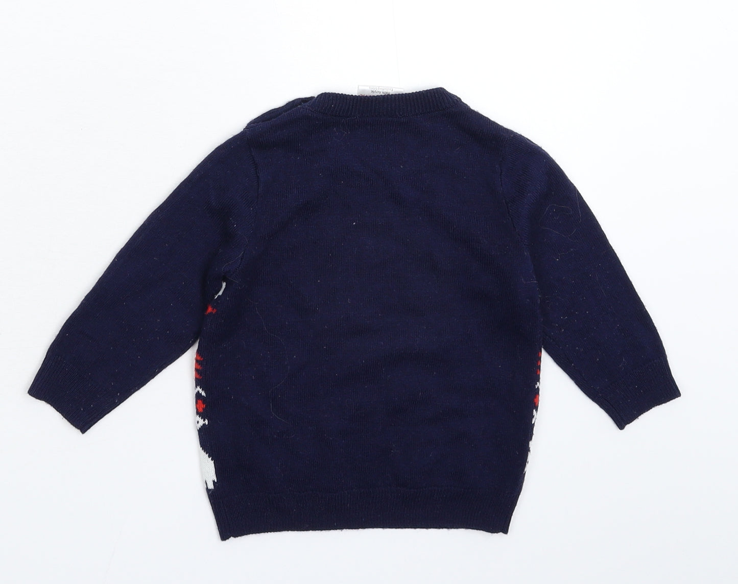 Lily & Dan Baby Blue  Knit Pullover Jumper Size 9-12 Months