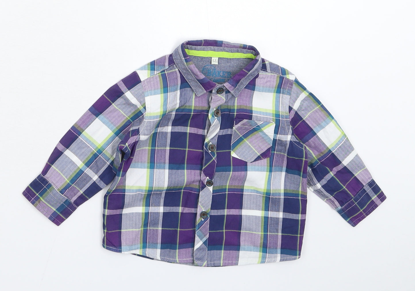 Debenhams Boys Multicoloured Check  Basic Button-Up Size 6-9 Months