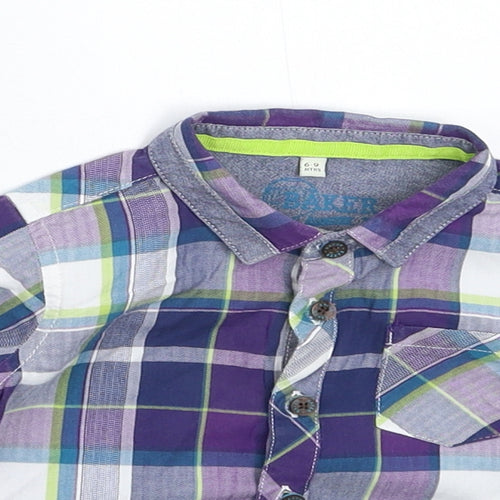 Debenhams Boys Multicoloured Check  Basic Button-Up Size 6-9 Months