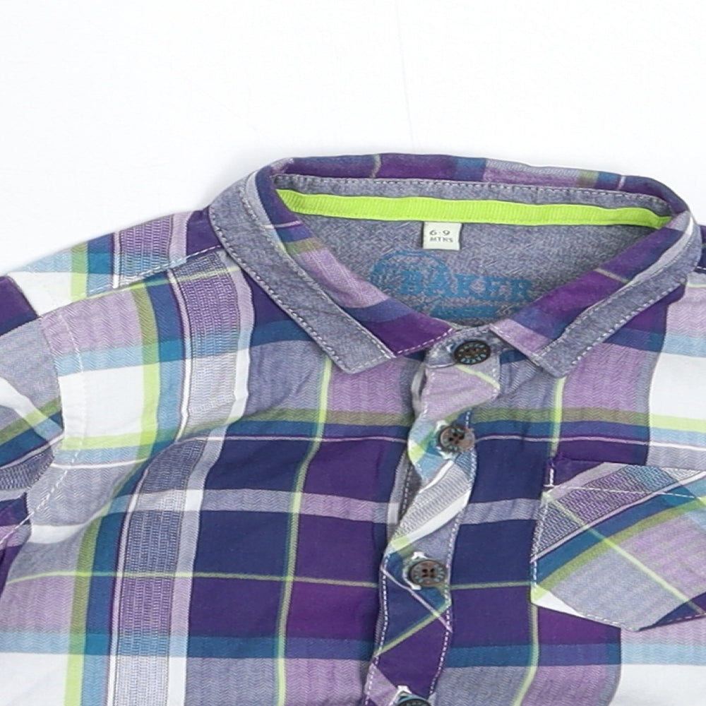 Debenhams Boys Multicoloured Check  Basic Button-Up Size 6-9 Months